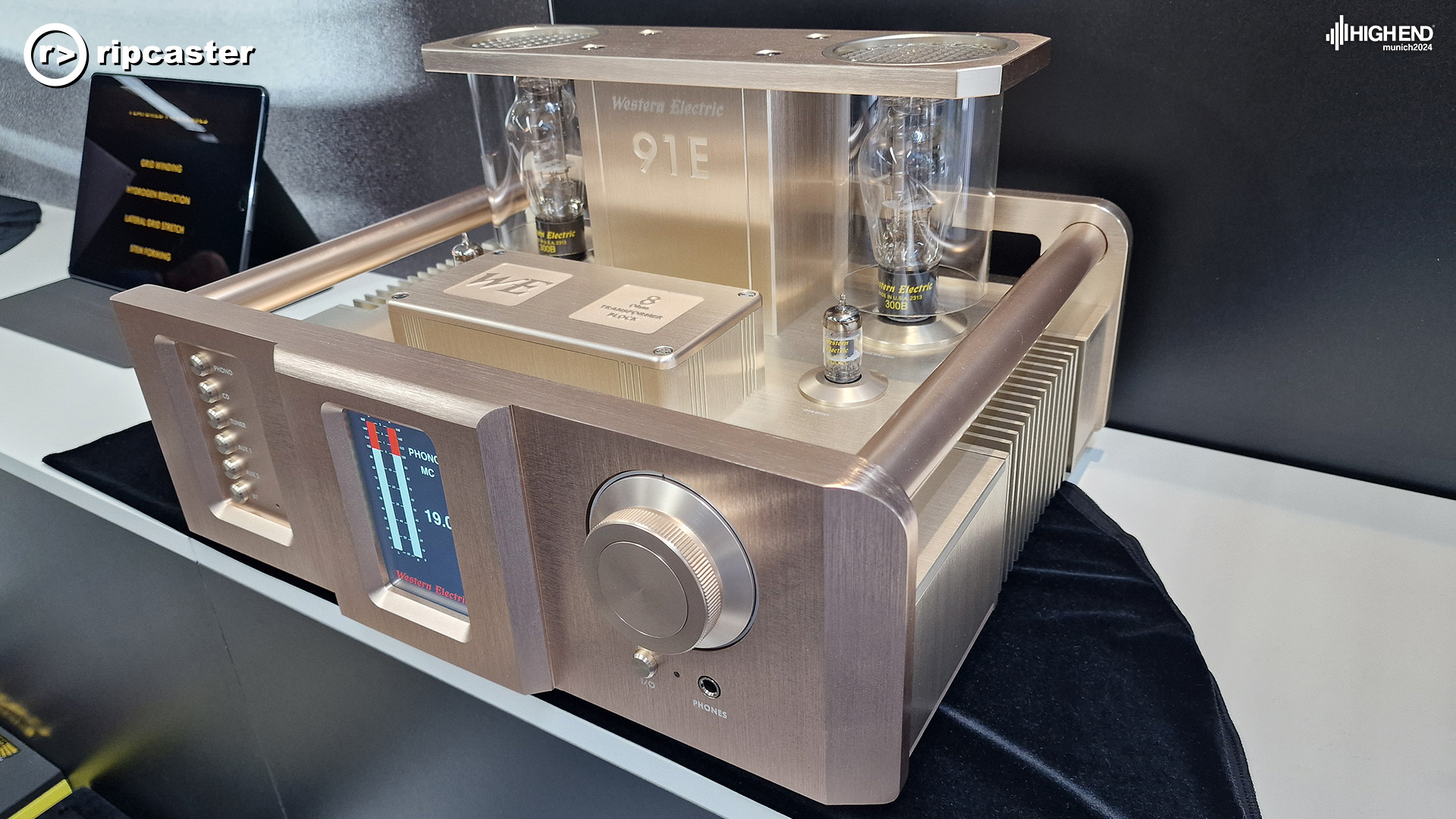 A silver piece of HiFi equipment