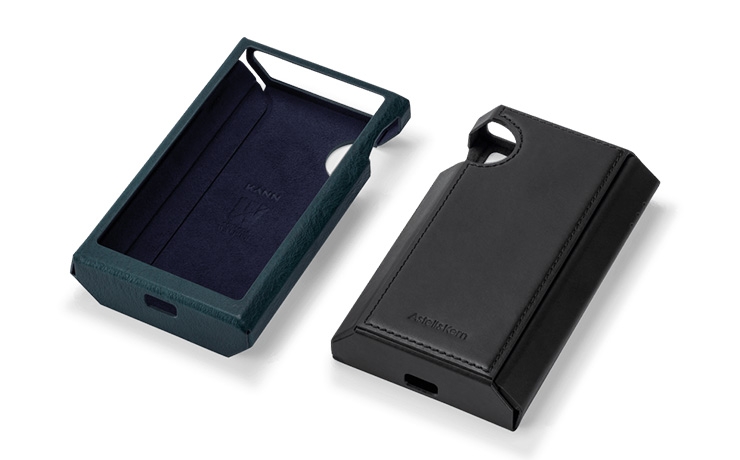 A pair of Astell & Kern Kann Ultra Cases, one face-up, one face-down