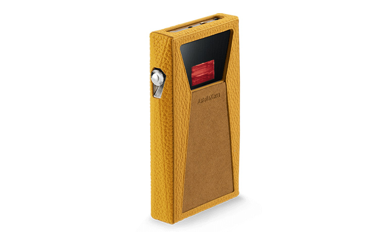 Astell & Kern Calfskin case on the SP3000T.  It's a golden colour.