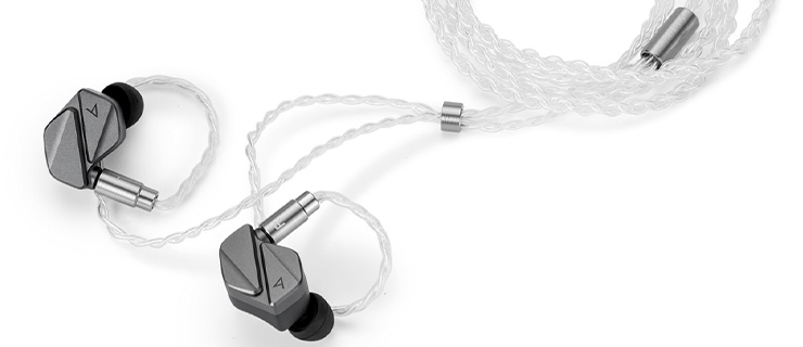 Astell & Kern Zero 2 earphones on a white background