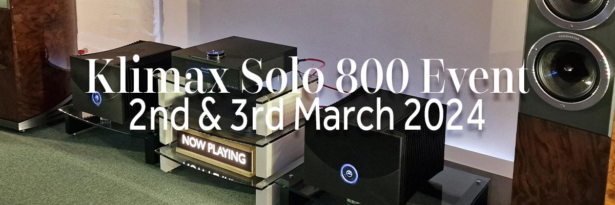 Linn Klimax Solo 800 Event 2nd and 3rd March 2024 at Ripcaster