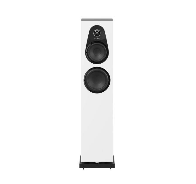 Linn 150 speaker front facing in white