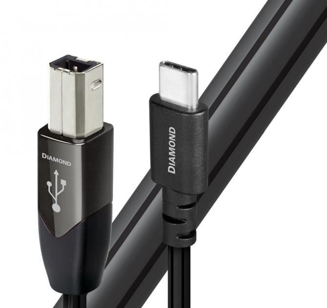 AudioQuest Diamond USB Cable - 1.5m, USB B, USB C 