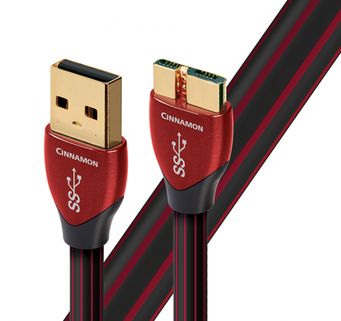 AudioQuest Cinnamon USB Cable - 1.5m, USB 3.0 A, USB Micro B 3.0 