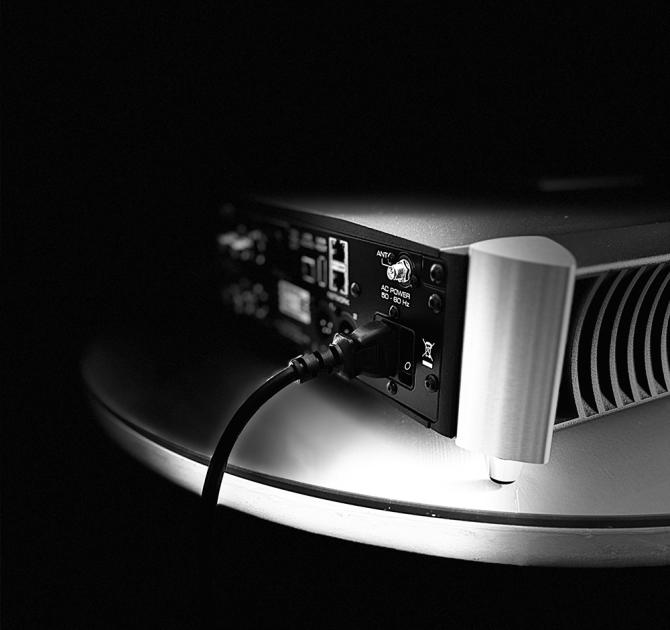 MOON 791 Network Player/Preamplifier rear and side close view