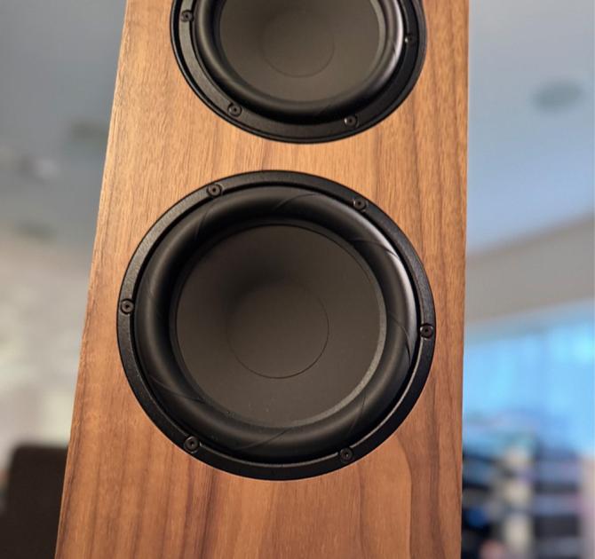 Linn 150 speaker in walnut at ripcaster 