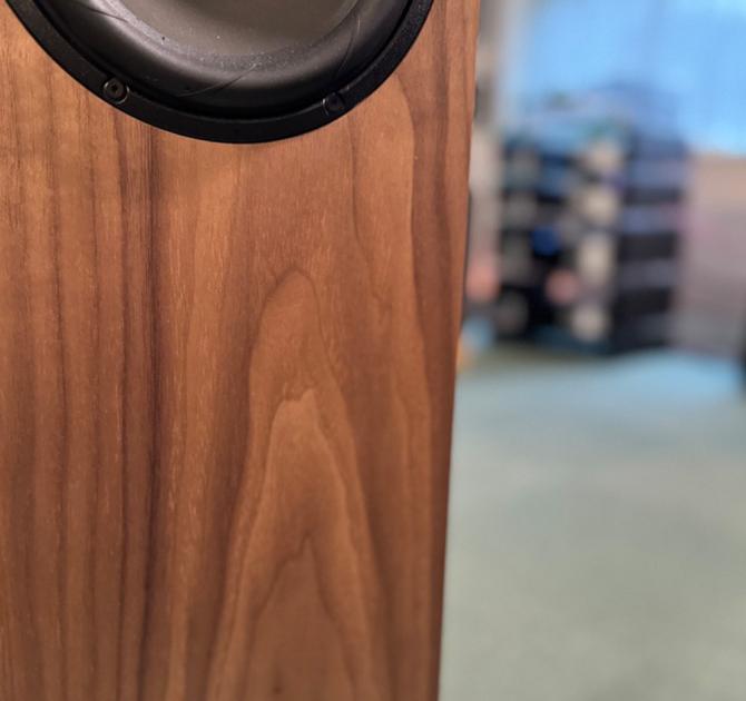Linn 150 speaker in walnut at ripcaster 
