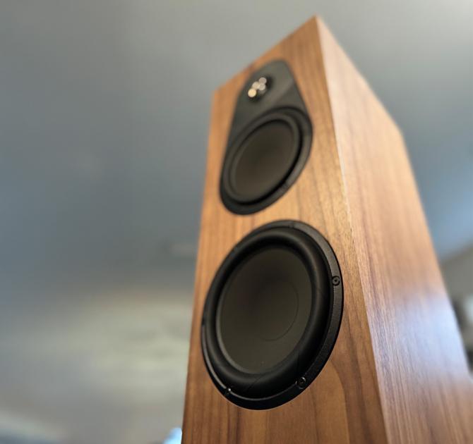 Linn 150 speaker in walnut at ripcaster 