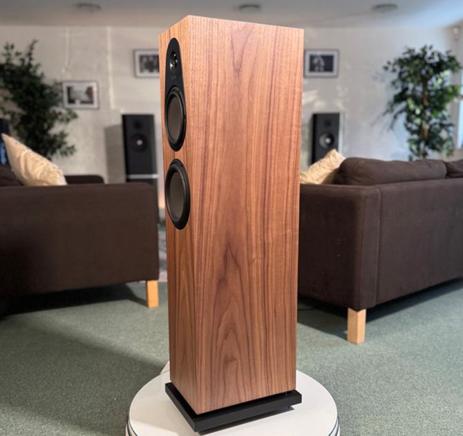 Linn 150 speaker in walnut at ripcaster