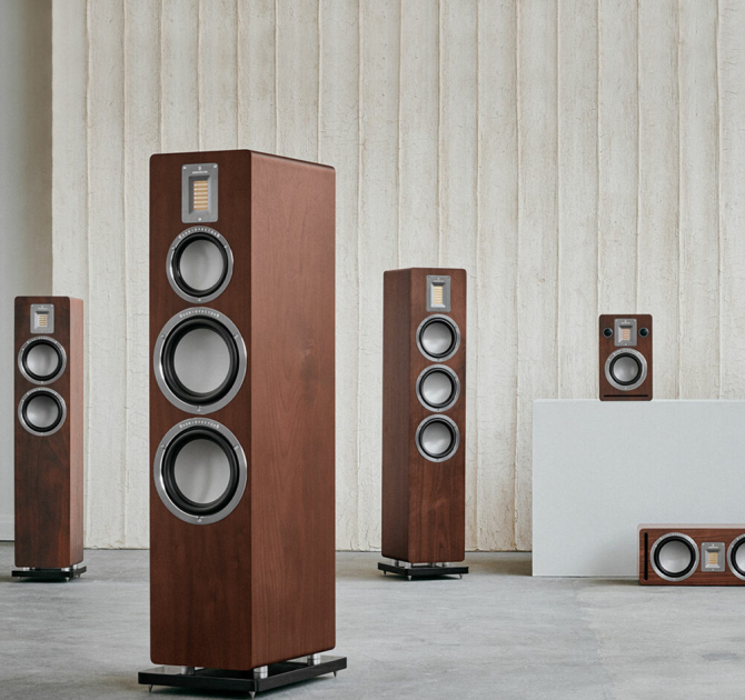 Audiovector QR7 Loudspeaker with other Audiovector speakers