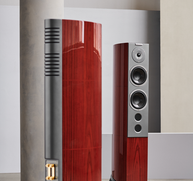 Audiovector R6 Signature pair front and rear view