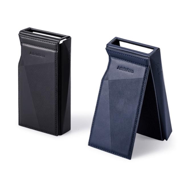 Astell & Kern SP3000M Premium Leather Case, one in black and one in navy