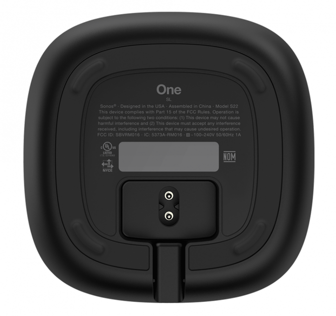 SONOS One SL Black bottom view