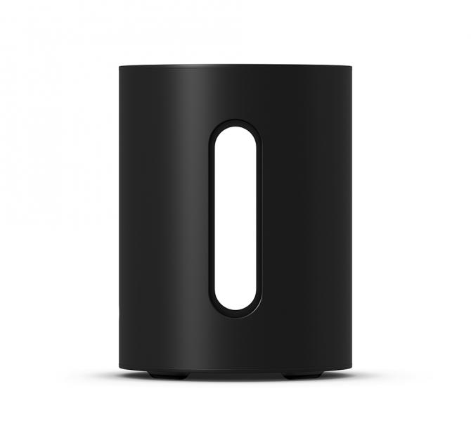 Sonos Sub Mini in black - forward facing view