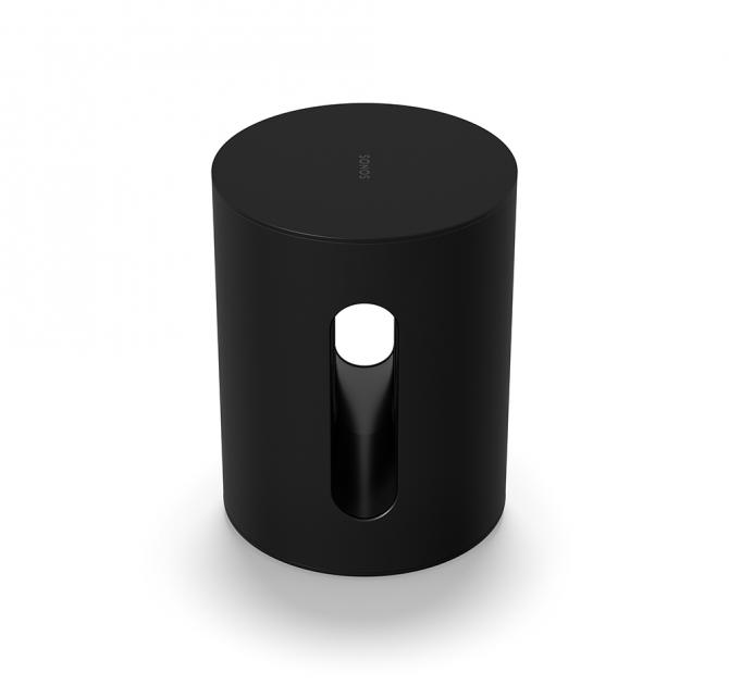 SONOS Sub Mini in black - top and front view