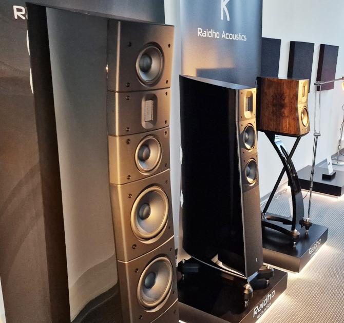 Raidho Acoustics TD3.8 Loudspeaker line up with other Raidho speakers