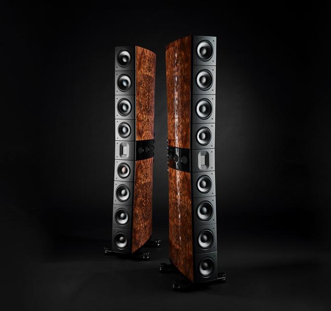 Raidho Acoustics TD4.8 Loudspeakers in walnut burl