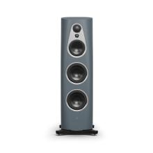 Linn 360 Speaker in the Clydebuilt colour which is a blue/grey shade