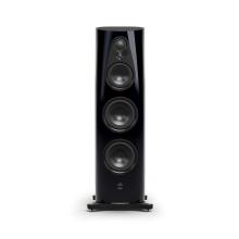 Linn 360 speakers in a dark navy colour