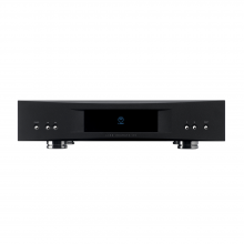 Linn Akurate DS in black, front view.