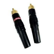 Linn Black RCA Phono Plugs (Pair)
