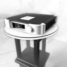 MOON 791 Network Player/Preamplifier front view black and white