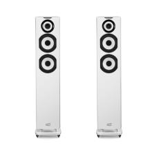A pair of Cabasse Java MC40 floorstanding speakers in white