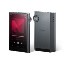 A pair of Astell & Kern Kann Ultra Portable Music Players.  One front facing and the other rear facing