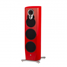 Linn Klimax 350 Exakt Loud Speakers Aktiv in Gloss Red.