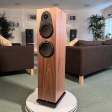 Linn 150 speaker in walnut at ripcaster