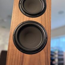 Linn 150 speaker in walnut at ripcaster 