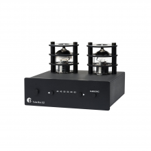Project Tube Box S2 MM/MC Phono stage in black, front, side and top view